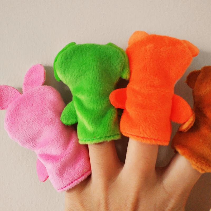 套手指玩偶婴儿手指偶宝宝动物手偶互动玩具幼儿园手指故事玩偶教具