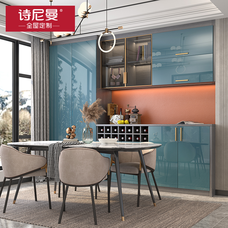 诗尼曼全屋定制走入式衣柜轻奢衣帽间定做厨房橱柜客厅电视柜定制