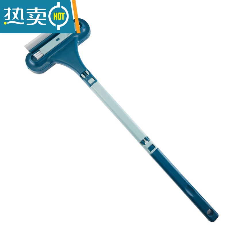 敬平纱窗清洗器擦玻璃免拆洗清洁工具家用高楼除尘刮水器双面刷scqx 灰蓝色[自带凹槽缝隙刷]擦玻璃器高清大图