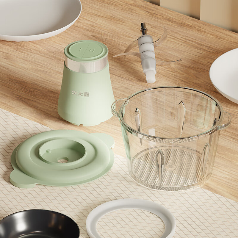 炊大皇(COOKER KING)多功能料理机 搅拌机电动食品加工器1.8升大容量 CDH-JR0318 绿色 / 台高清大图
