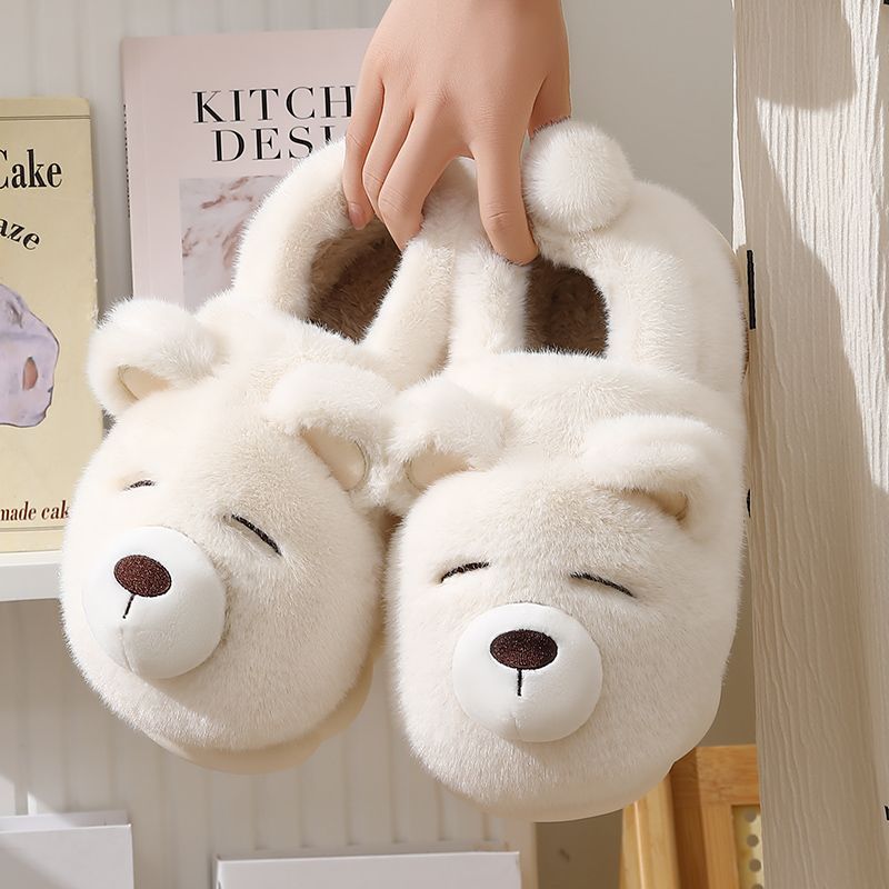 棉拖鞋女士冬季包跟2023新款室内家居可爱保暖毛毛加绒棉鞋男冬天