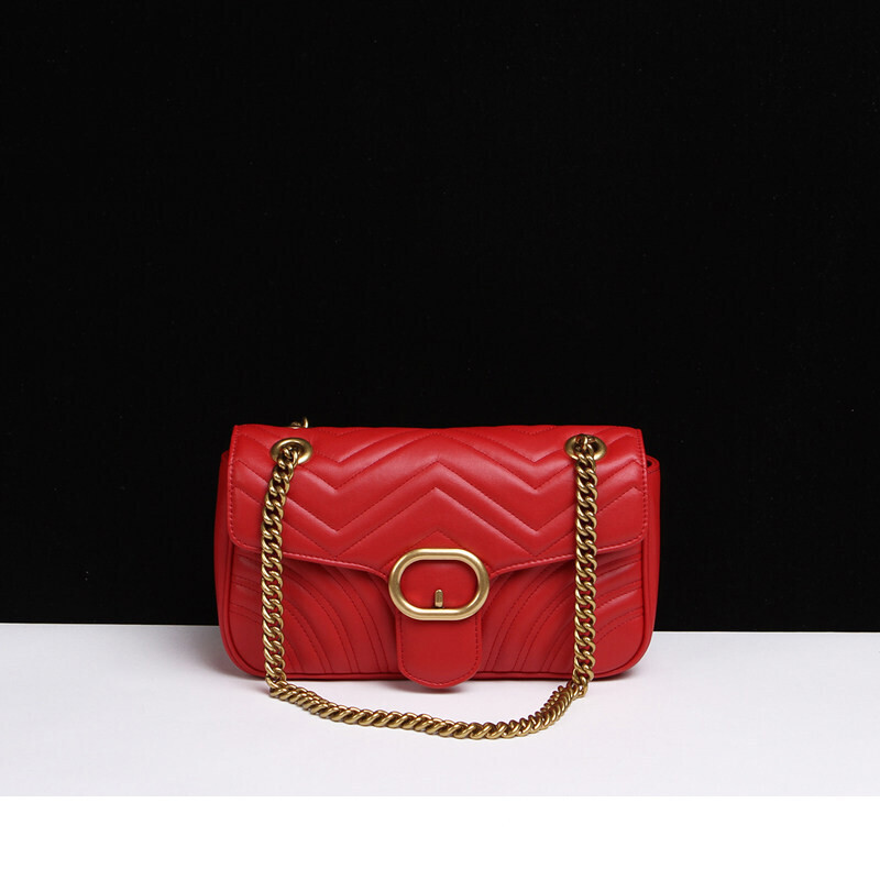 曼尼琼诗2020秋冬新款真皮女包链条包单肩包牛皮包包欧美风保养15天