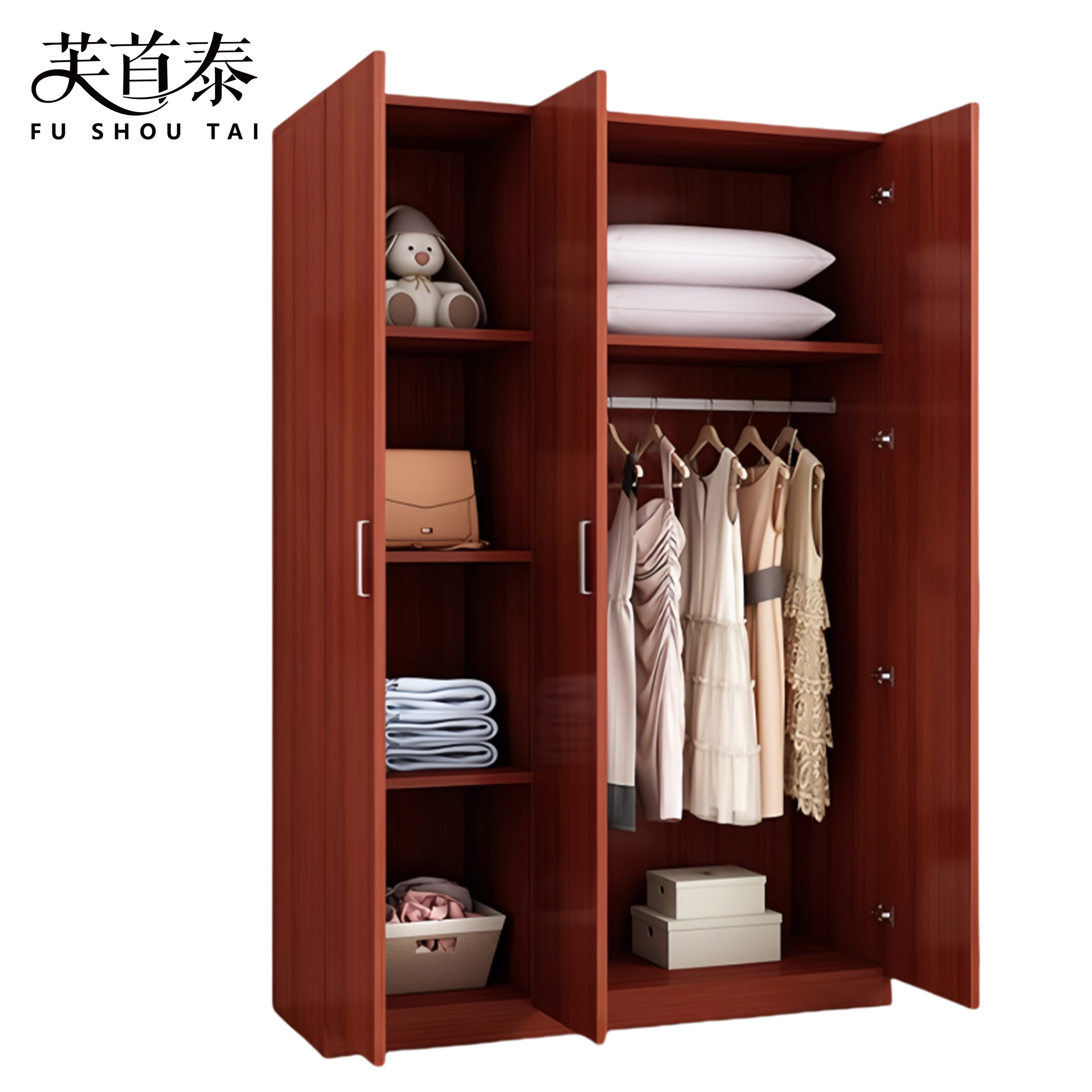 芙首泰三门衣柜1200*400*1800mm台高清大图