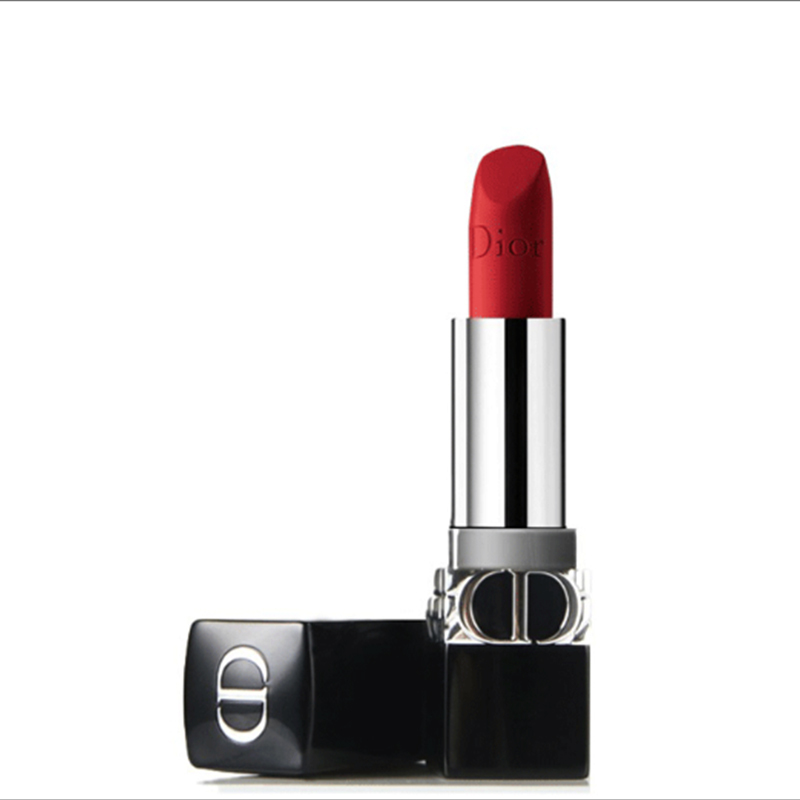 迪奥(Dior) 烈艳蓝金口红888橘调正红哑光3.5g 唇膏化妆品
