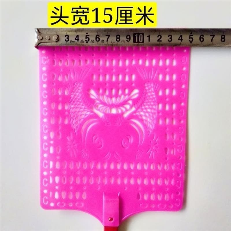 打苍蝇灭蚊子加厚加长手动大号熟料大方头苍蝇拍竹制柄耐用苍蝇拍|特大号苍蝇拍保质量 45个图片