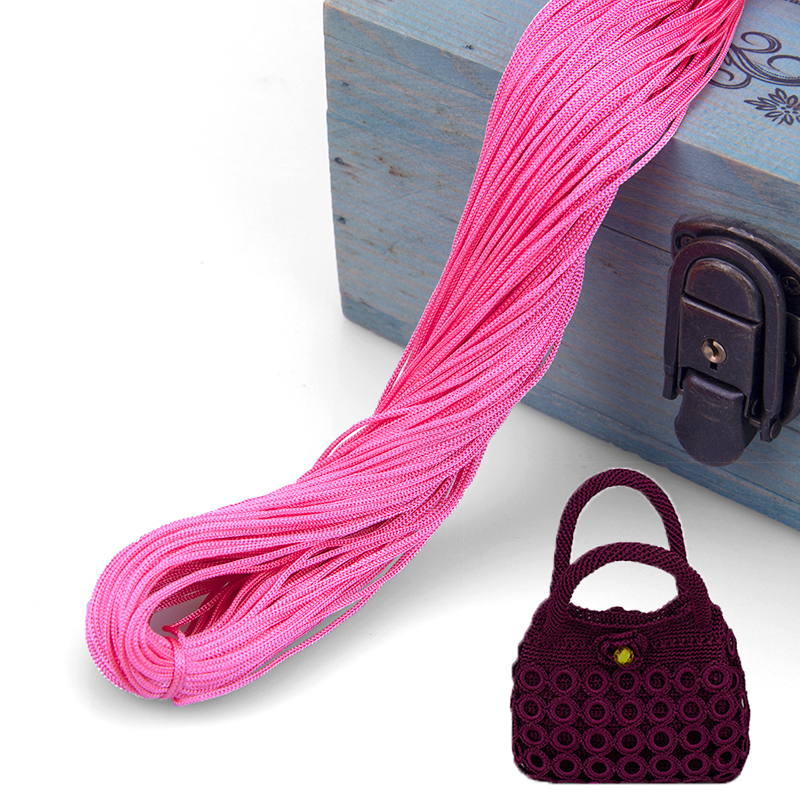 钩包线升级版空心线亮丝光冰丝圈圈包钩针线编织钩织手工毛线夏季