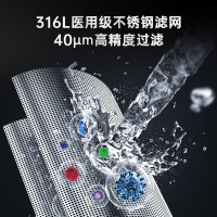 志高前置过滤器家用反冲洗横款大流量万向自动滤水器过滤器40微米8T大流量 前置过滤器Q19 180天只换不修 自行安装