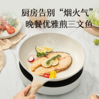 苏泊尔(SUPOR)星星石轻铸煎锅.酷石系列 EJ26LAP01 有盖 赠小木铲