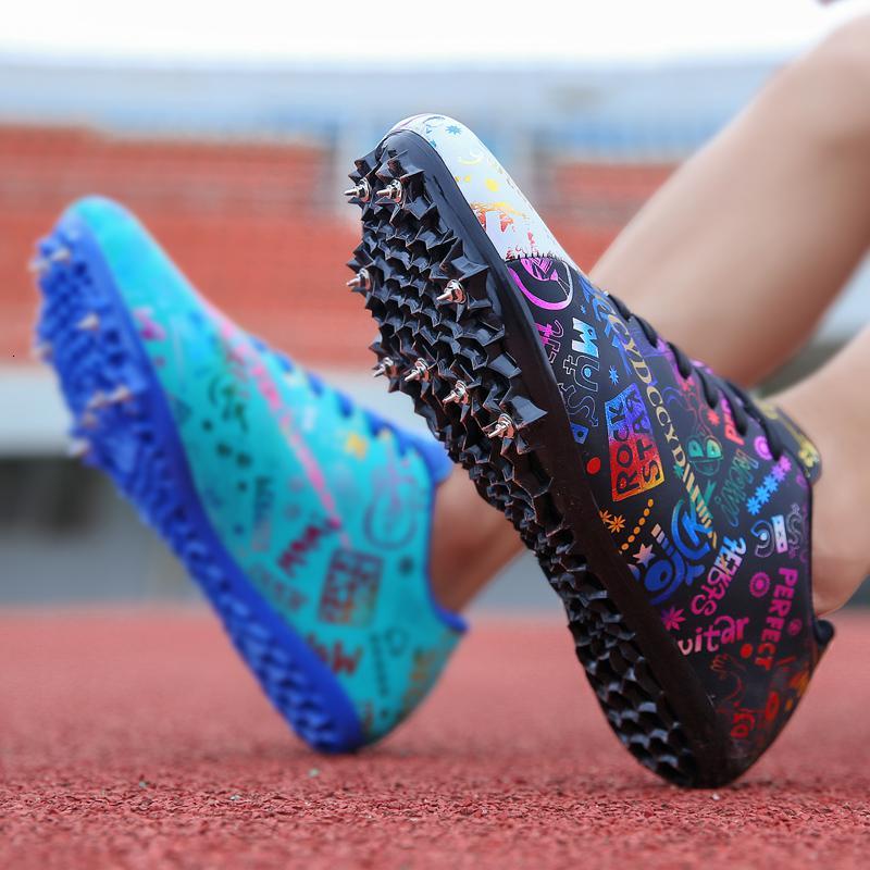 尘贺短跑田径钉子鞋男女学生体测大码46体育生鸳鸯训练比赛运动跑步鞋