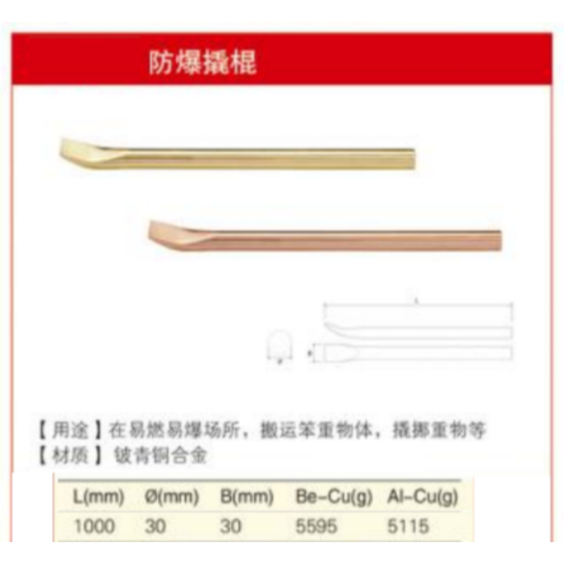 四凯铍青铜撬棍SK-OS-175把高清大图