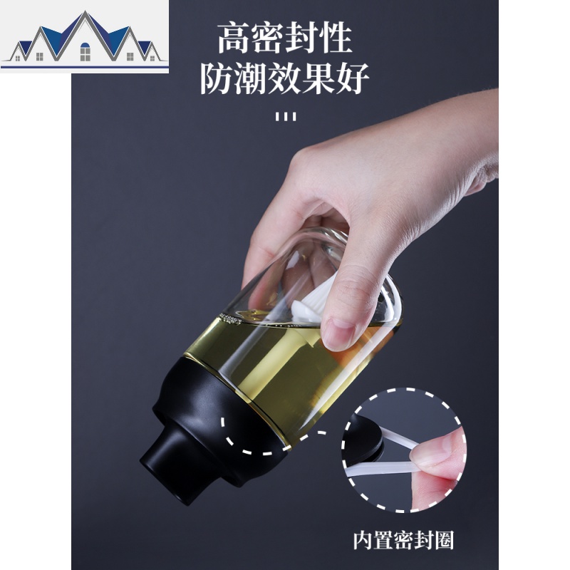调料盒调味罐组合瓶盐味精鸡精带盖勺子糖罐子多功能厨房收纳套装 三维工匠高清大图