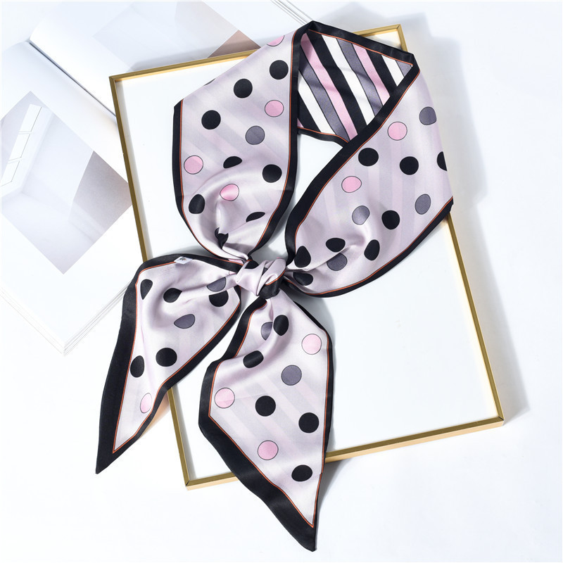 美帮汇新款首周两件5折 细窄小长条小丝巾春秋款日系气质装饰长丝带绑带高清大图