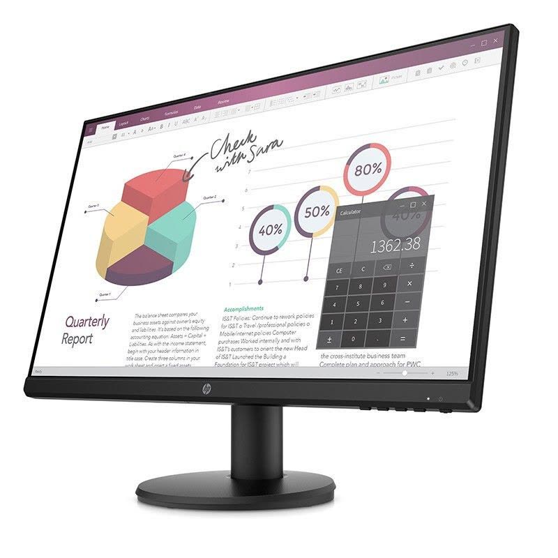 惠普(hp)P21V G4 20.7英寸 IPS高清商用办公显示器 可壁挂 防目眩低蓝光图片