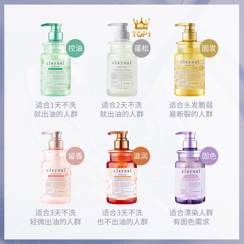 日本进口claynal蓬派氨基酸无硅油持久蓬松控油韧发去屑男女洗发水柚子洗发水450ml图片