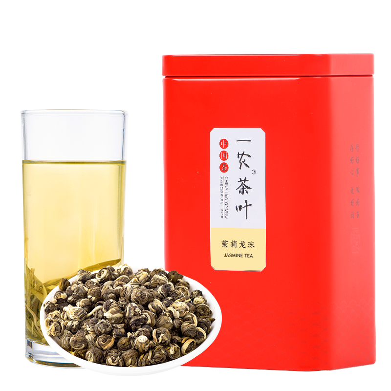 一农茶叶特种茉莉花茶茉莉龙珠150g罐装 特种造型茶花茶花草茶