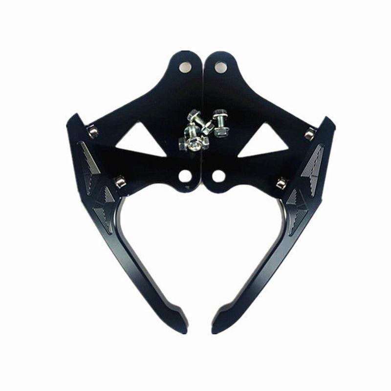 电摩m3m5小猴子改装后扶手摩托车小怪兽铝合金把手尾架电动车尾翼银色