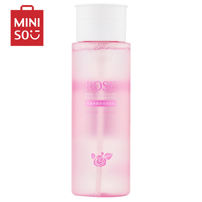 名创优品(miniso) 眼唇脸三合一按压学生温和无刺激清爽卸妆液
