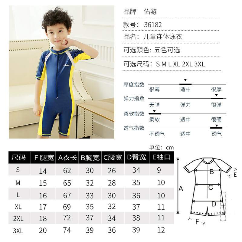 佑游21新款儿童泳衣童装保守连体短袖游泳衣男女童泳装潜水服防晒衣学游泳衣服儿童泳装服装报价 参数 图片 视频 怎么样 问答 苏宁易购