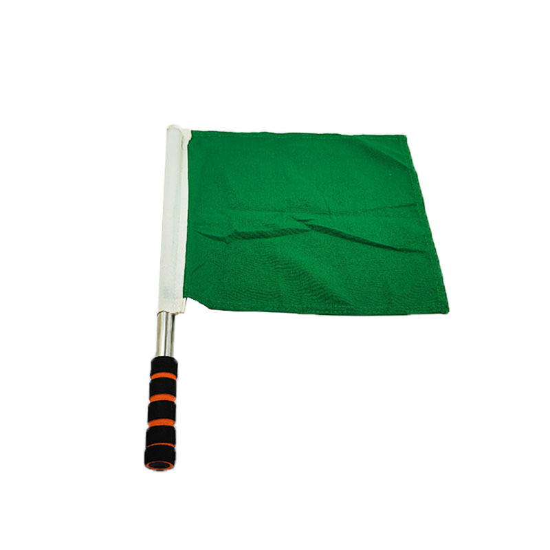 和居态 不锈钢杆棉麻防护旗 绿30X35cm 套高清大图