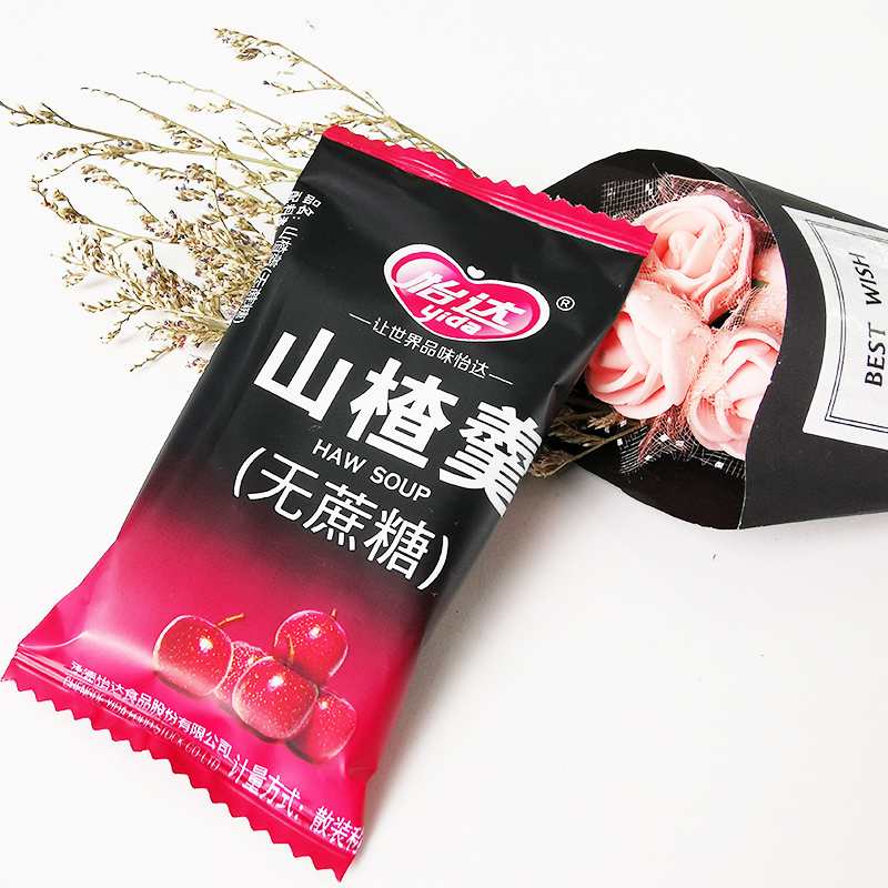怡达无蔗糖山楂羹248g 山楂糕山楂片果丹皮休闲零食