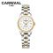 瑞士嘉年华Carnival正品新款手表自动机械表 女士休闲时尚满天星水钻商务女表夜光防水金属精钢腕表JNH8678