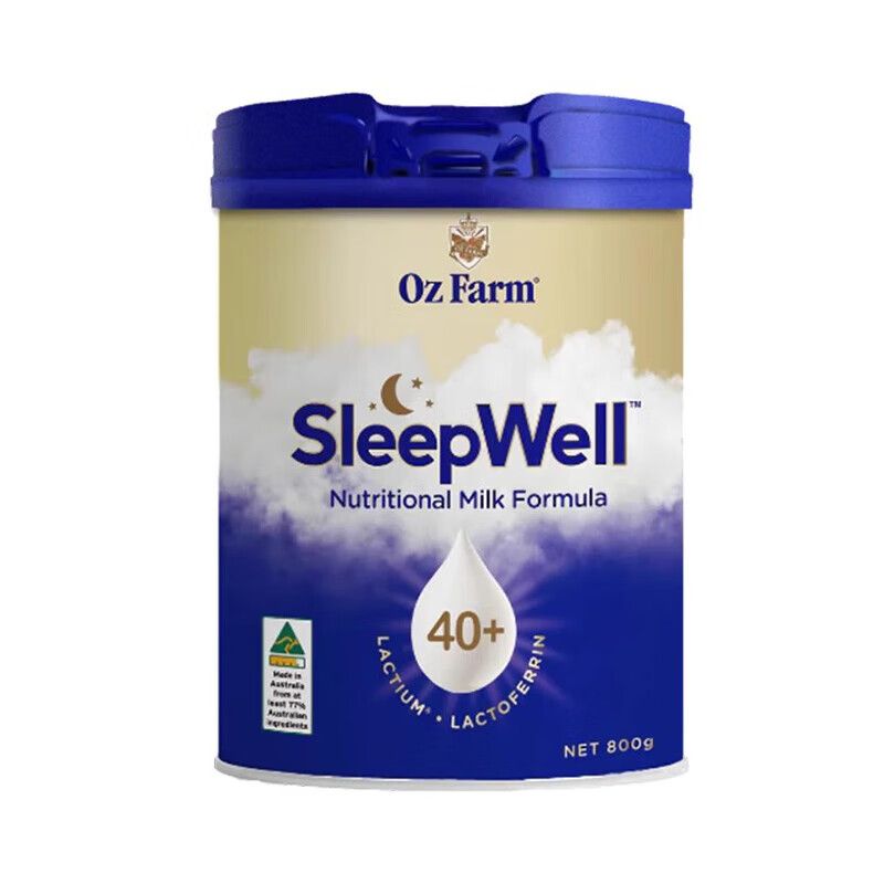 澳美滋(OZFARM)澳大利亚澳滋SleepWell安睡营养配方奶粉800g/罐 酪蛋白乳铁蛋白高钙含量牛奶粉