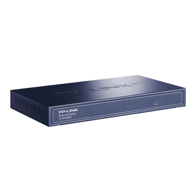 TP-LINK TL-SH1008F 8光口全2.5G高速网络交换机超千兆监控摄像头电脑企业级商用办公家用tplink