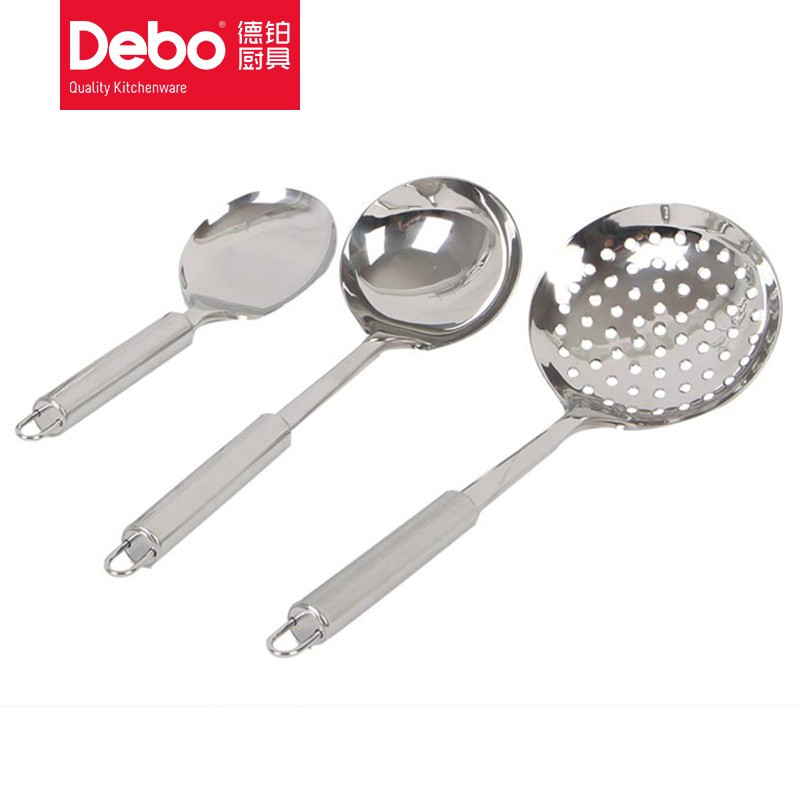 德铂(Debo)伊托堡厨房烹饪用具七件套不锈钢锅铲汤勺漏勺饭勺DEP-106