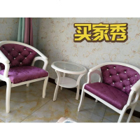 阳台小桌椅网红三件套组合休闲卧室宾馆茶几实木小圆桌子现代简约