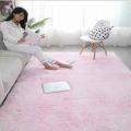 北欧ins地毯客厅茶几卧室满铺房间网红床边毛毯地垫家用_495_640 100x160cm 扎染少女粉