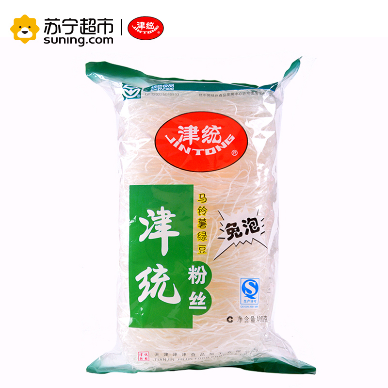 津统马铃薯绿豆粉丝火锅凉拌素食干货粉丝400g