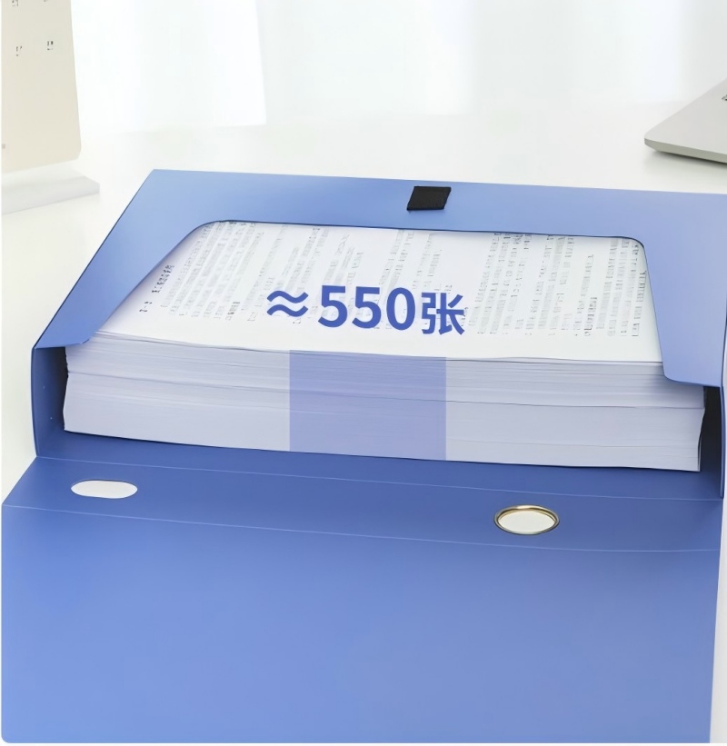 得力 deli 大容量多功能档案盒耐用防潮干湿两用文件整理居家办公好帮手高清大图