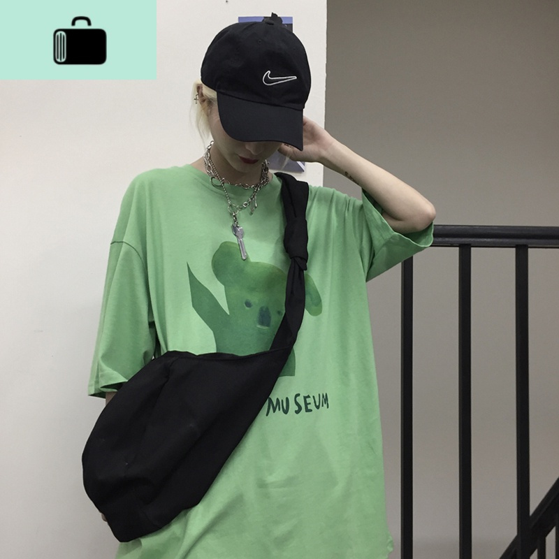 韩国INS网红包包暗黑纯色系带打结斜挎包帆布包男女百搭饺子包潮NEW LAKE女斜挎包