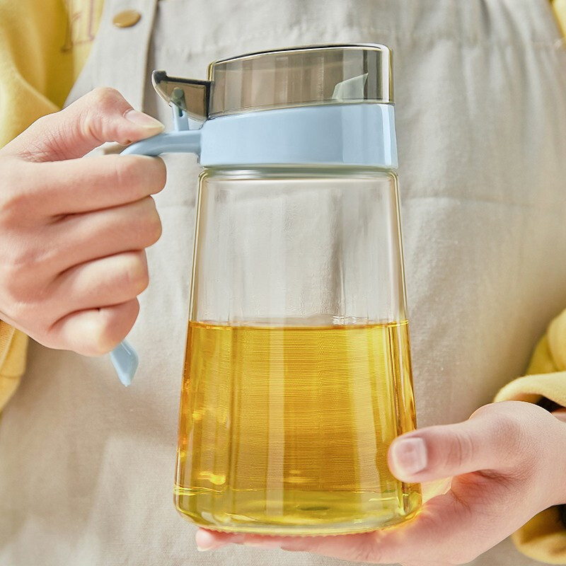 苏泊尔玻璃油壶油瓶防漏家用装油瓶酱油醋瓶倒油瓶厨房用品小油罐KG64AB50