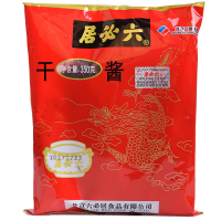 六必居 干黄酱350克 老北京特产干酱调味料炸酱面调料 厨房调料