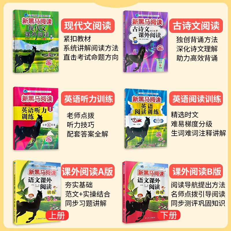 ❤ 正版承诺 今日赠[视频课程]❤ 小学六年级 [正版]一二三四五六年级上册下册语文英语下上册 小学阅读理解专项训练
