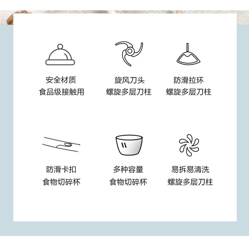 爱仕达绞肉机900ML手工家用绞菜神器饺子馅搅拌机手拉式碎菜机中拉蒜器多功能料理机厨房用品肉馅蒜蓉辣椒姜末蔬菜肉 搅碎机