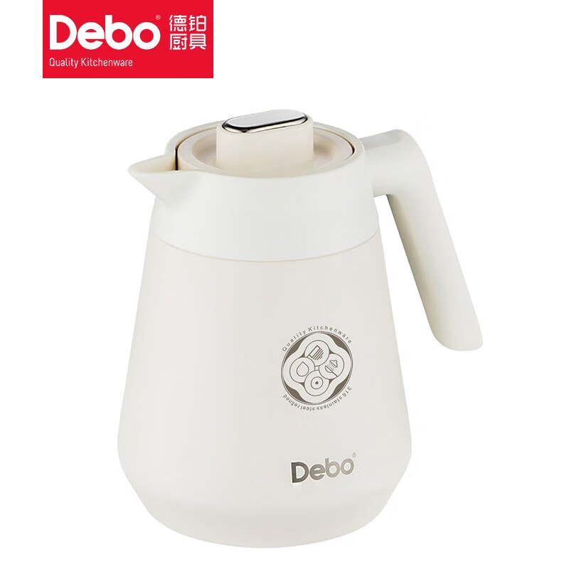 德铂(Debo) DEP-769 慕思 真空保温壶 1.2L(单位:个)白色高清大图