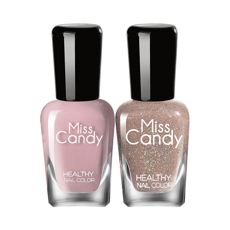 Miss Candy健康甲油可撕拉持久指甲油2瓶套装 温柔守护SC300 7ml*2