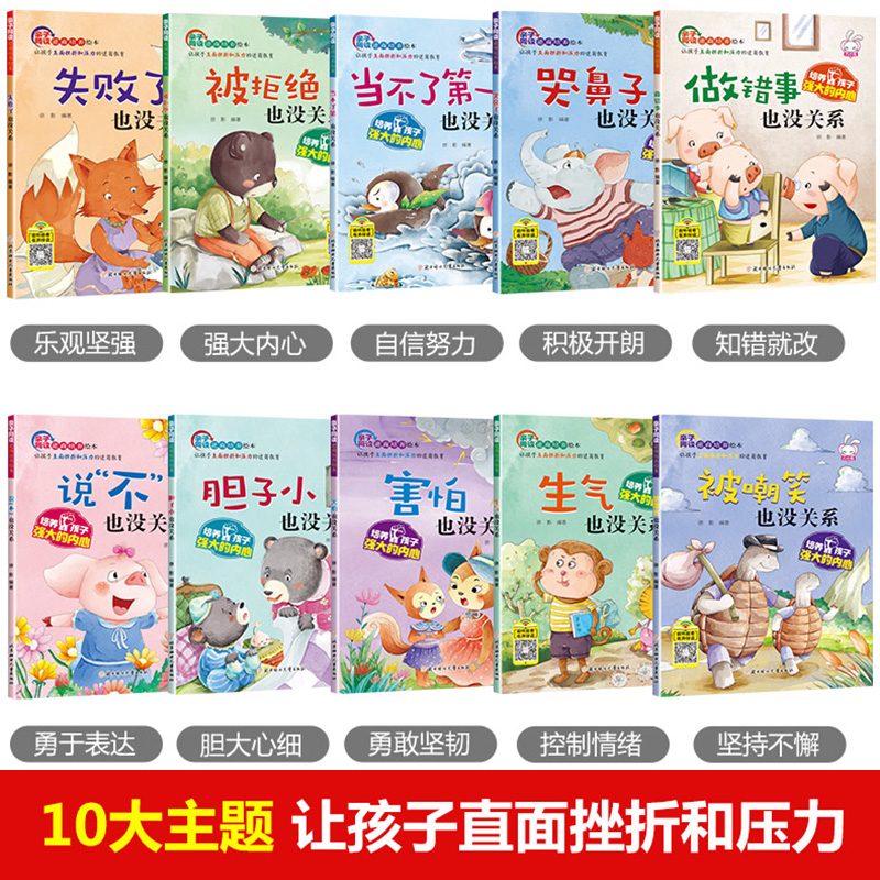 [正版]儿童反霸凌启蒙绘本+逆商培养18册对霸凌说不系列读物图书3到4—5-6岁挫折教育故事睡前大班学前班亲子启蒙宝宝高清大图