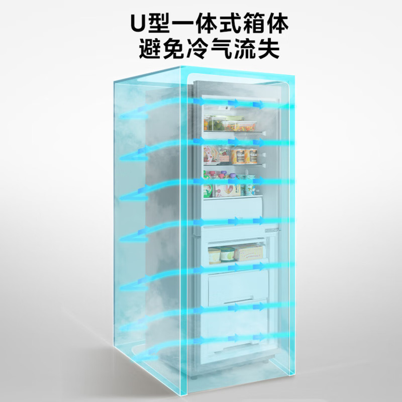 华凌美的出品180升双开门两门小户型家用租房宿舍冰箱可冷藏冷冻小巧不占地低音运行HR-189高清大图