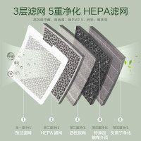 美的(Midea) 空气净化器除异味烟味家用除灰尘空气新风机除粉尘小型负离子净化空气伴侣 KJ230G-D46