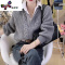 语娄假两件衬衫毛衣女2023新款设计感小众翻领宽松外穿针织衫上衣