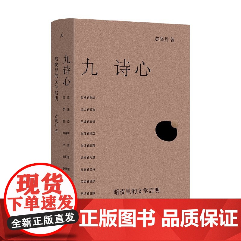 九诗心 暗夜里的文学启明 黄晓丹 著 诗歌词曲高清大图