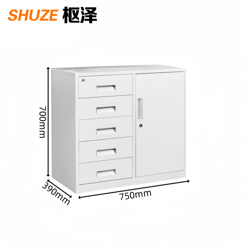 枢泽 档案柜 五斗750*390*700mm 台