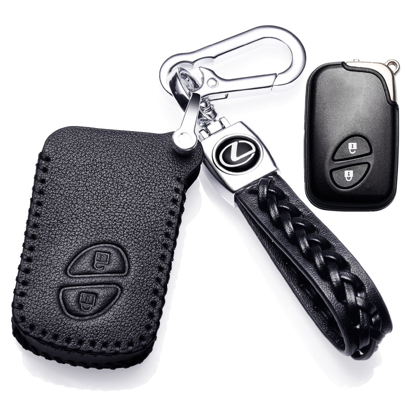 【补贴10%】雷克萨斯钥匙套NX300专用RX200 rx300 es200凌志车真皮钥匙包顺丰汽车钥匙包 雷克萨斯G款黑色+绳扣（老款智能二键）