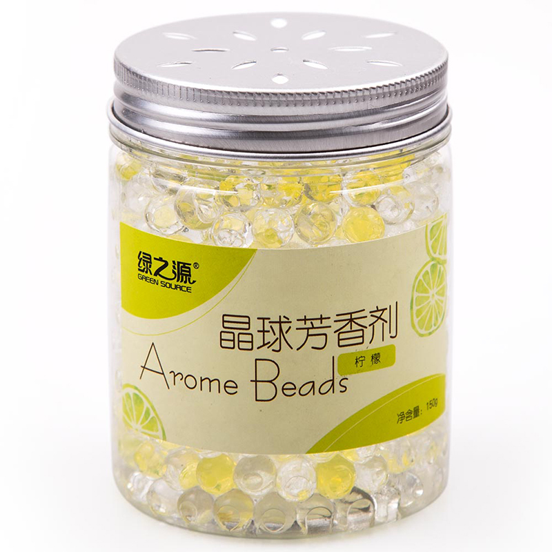 绿之源(150g)柠檬晶球芳香剂香包卧室卫生间厕所除臭空气清新剂室内除异味清香剂Z-0176