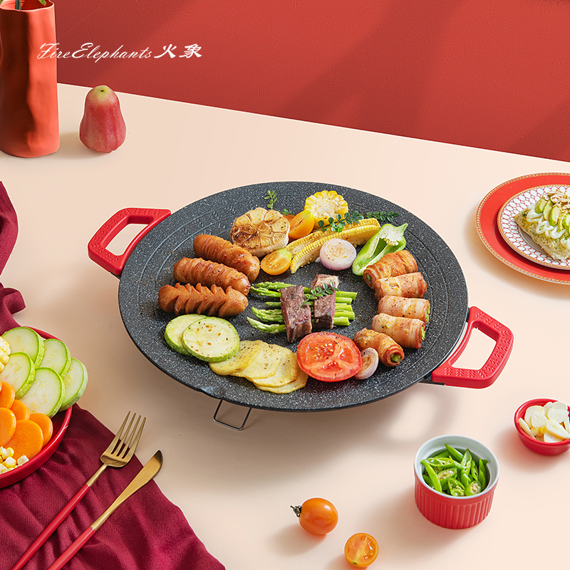 火象 电烤盘 HX-DKP020 麦饭石46*36cm高清大图