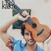KAKA卡卡 KUC-MAD新款 尤克里里乌克丽丽ukulele桃花心木全单板23寸小吉他 原木色