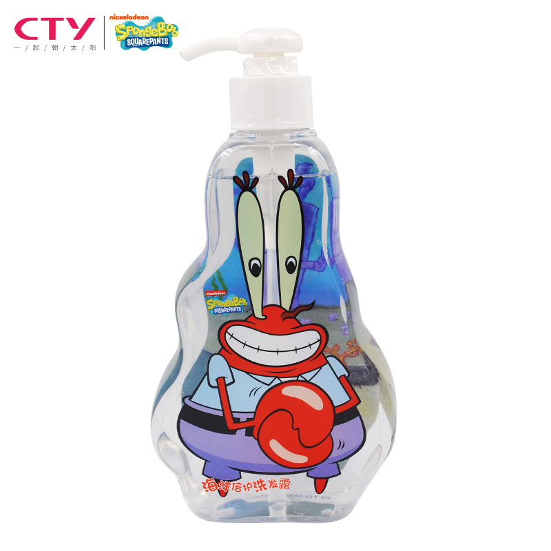 SpongeBob(海绵宝宝)海洋倍护洗发露(蟹老板)440g 婴幼儿配方 舒缓不刺激